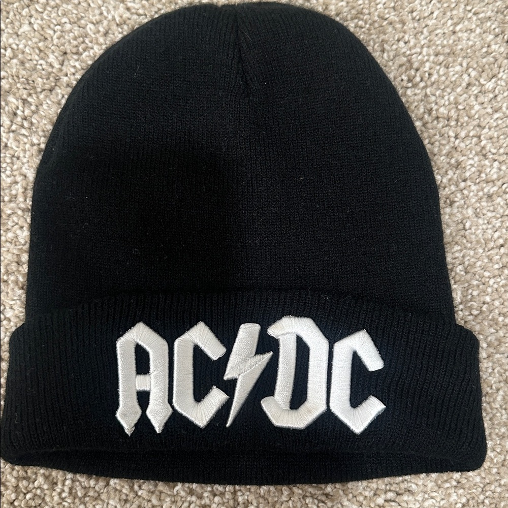 Black AC/DC Beanie Never Worn